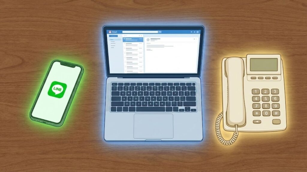 【ツール】LINEかメールか電話か？ 相手のITリテラシーに合わせた最適解