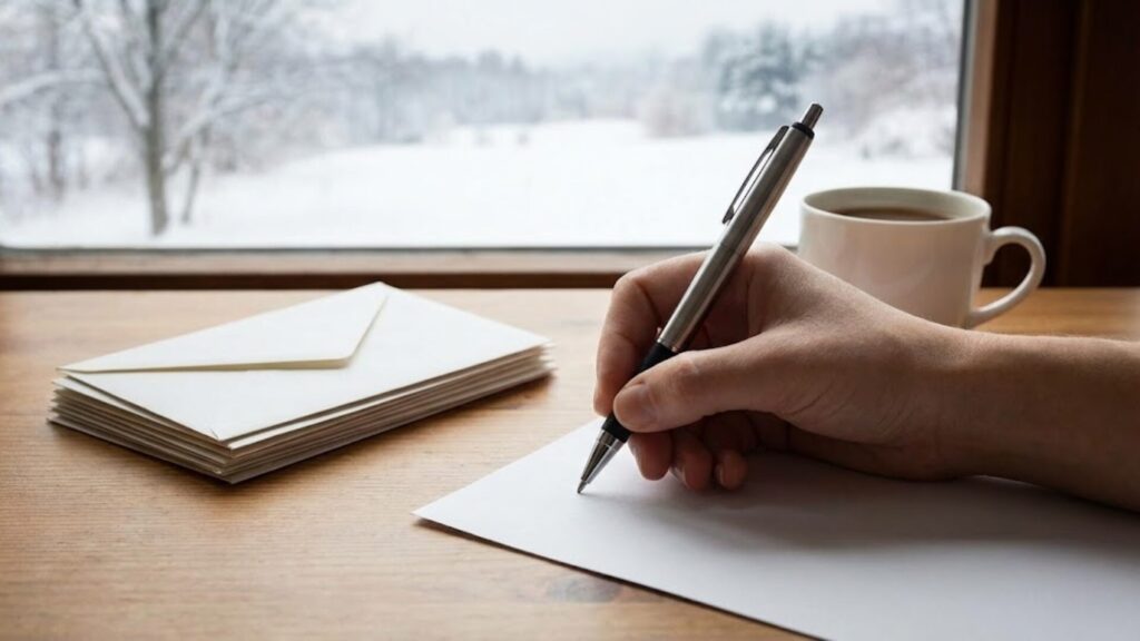 アクション2：最強の武器は「寒中見舞い」。手紙で伝える終了の合図