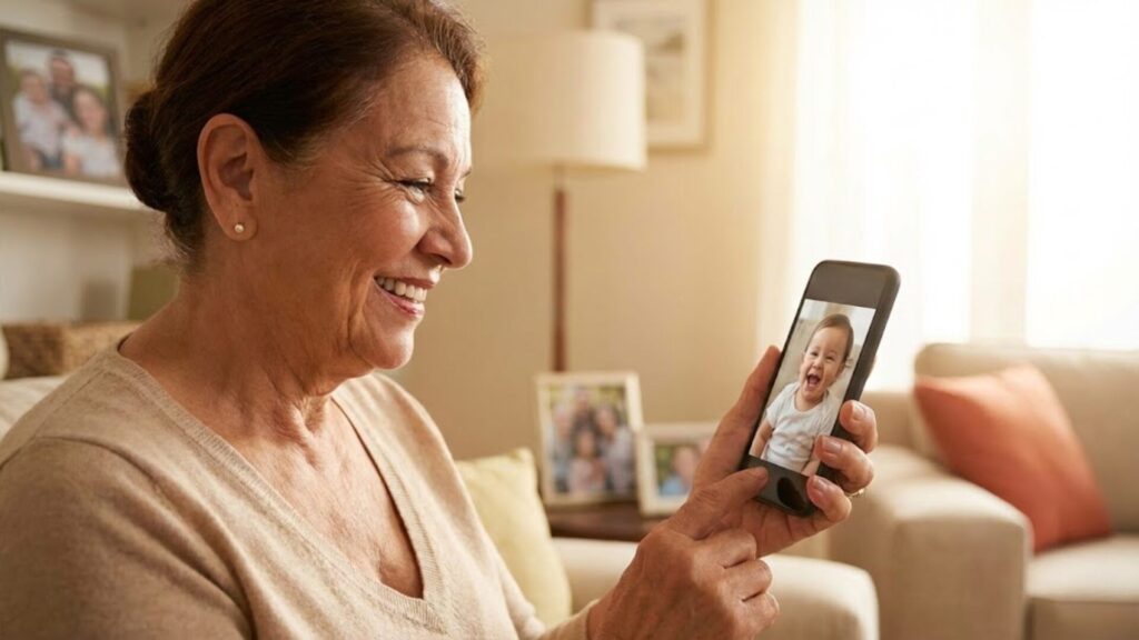 【Case1：良好な関係】親しみを込めた「孫の写真」セット型